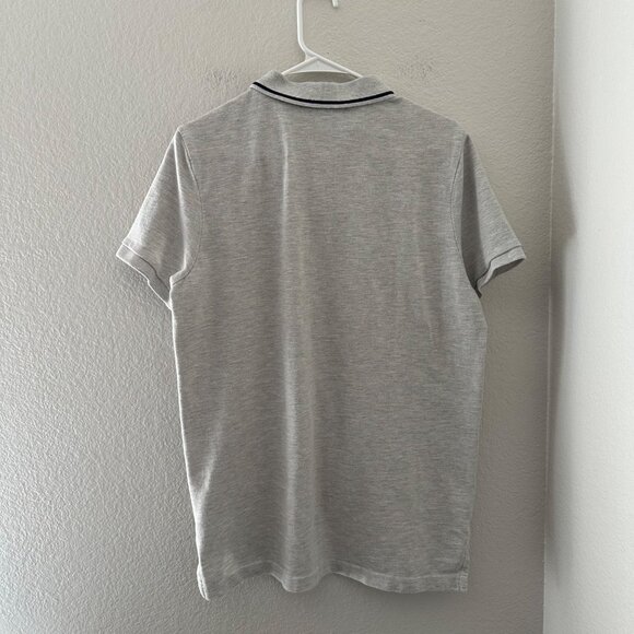 U.S. Polo Assn. Slim Fit Cotton Blend Tee Shirt Sleeve Heather Light Gray Sz L - Picture 2 of 10